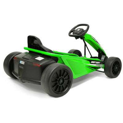 Hyper Toys 24V Go Kart Ride On, Green   brand new - assembled-  has shipping damage to plastic underneath  but works fine