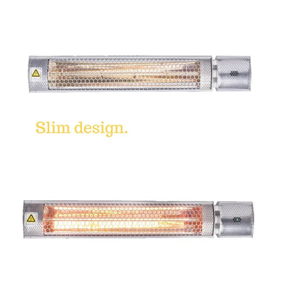 KAPAS 1500W Indoor/Outdoor Halogen Infrared Electric Space Heater, Wall Mounted, Remote Control!  -Brand new in the box