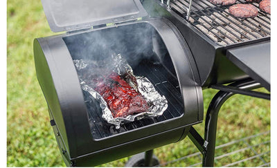 Royal Gourmet CC1830SC Charcoal Grill Offset Smoker with Cover, 811 Square Inches, Black, Outdoor Camping- new in box