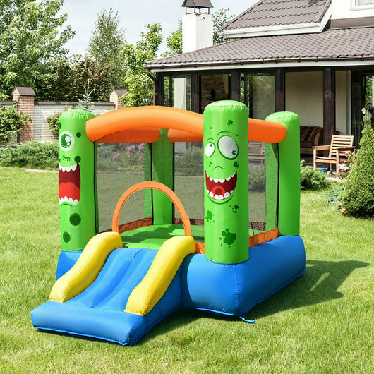 Costway Kids Playing Inflatable Bounce House Jumping Castle Game Fun Slider 480W Blower!  -Brand new in the box