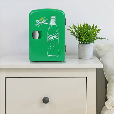 Sprite 4 Litre Portable Mini Cooler Travel 6 Can Mini Fridge Compact Refrigerator**New in box**