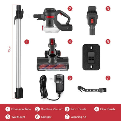 Moosoo Cordless Vacuum Cleaner, Lightweight 4-in-1 Stick for Carpet, Hard Floor**New in Box**