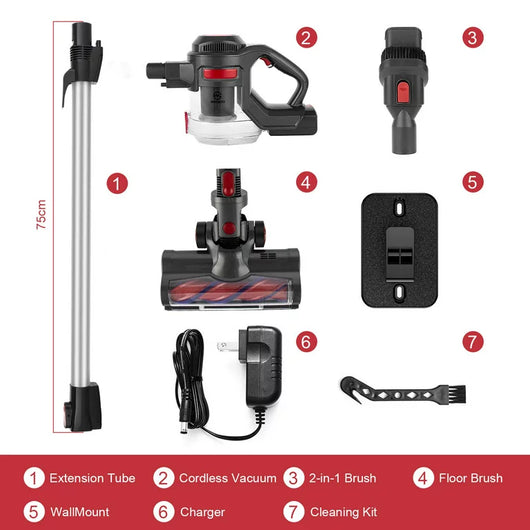 Moosoo Cordless Vacuum Cleaner, Lightweight 4-in-1 Stick for Carpet, Hard Floor**New in Box**