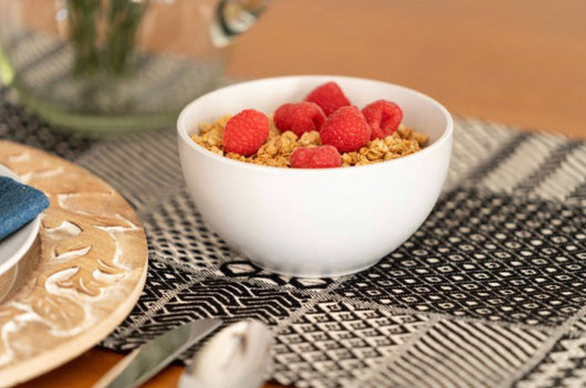 10 Strawberry Street Wazee Matte 5.5"/20oz Cereal Bowl, Set of 6, White- NEW IN BOX!!!
