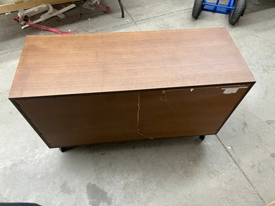 Modway Kali Mid-Century Modern Wood Dresser in Walnut!! NEW AND ASSEMBLED, DAMAGED FROM SHIPPING BUT DRESSER STILL STRUCTURALLY SOUND!!