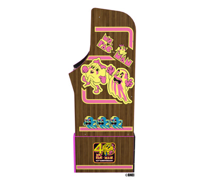 Ms. PacMan 40th Anniversary 10-IN-1 Bandai Legacy Edition Arcade with Licensed Riser and Light-Up Marquee, Arcade1Up