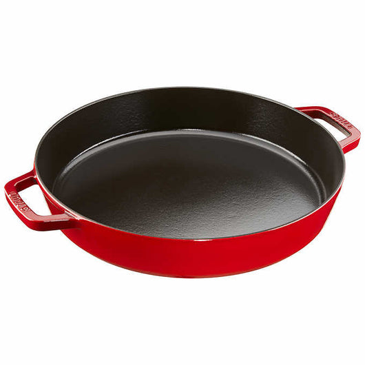 Staub 13" Enameled Cast Iron Double Handled Skillet red (new in the box)