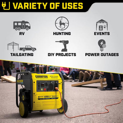 Champion Power Equipment 4250-Watt Wireless Remote Start Open Frame Inverter Generator- NEW IN BOX!!!!