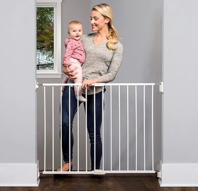 Regalo 2-in-1 Extra Wide Stairway and Hallway Walk ThroughBaby Safety Gate, Hardware Mounting, White - NEW IN BOX!!!