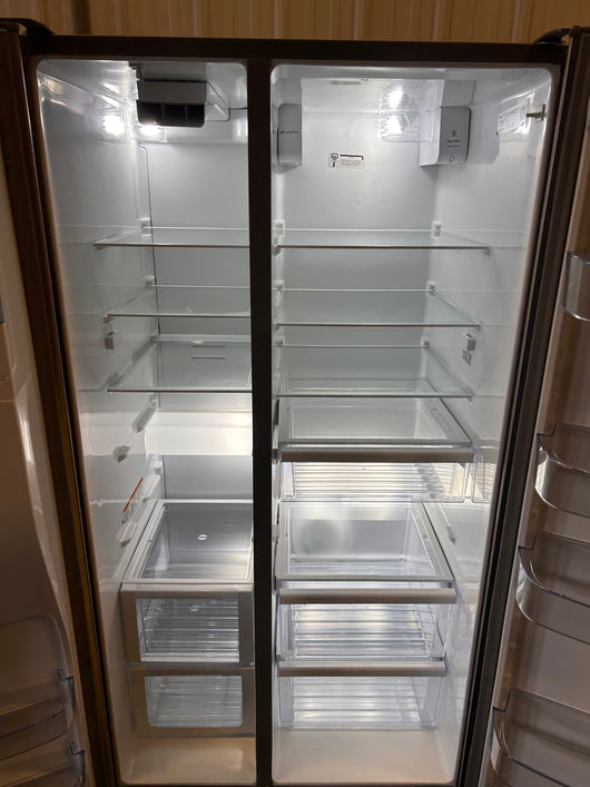 Whirlpool 28.4-cu ft Side-by-Side Refrigerator with Ice Maker (Fingerprint Resistant Stainless Steel)!  -Brand new, does have a minor scratch & dent from shipping, photos shown