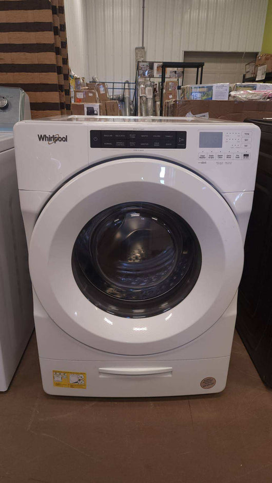 Whirlpool 4.5-cu ft Closet-Depth High-Efficiency Front Load Washer with Load and Go Dispenser - White USED - TESTED & WORKS GREAT!