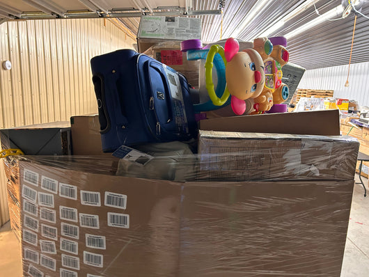 Jumbo huge liquidation pallet- over 7 ft tall ! Pallet number 2350!