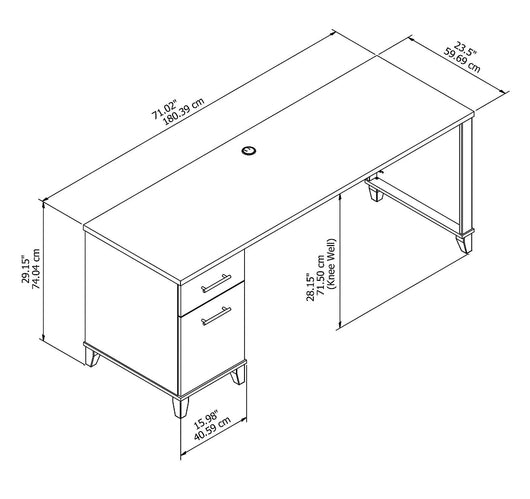 Bush Furniture Somerset 72W Office Desk**New in Box**