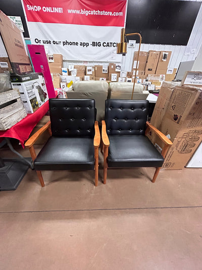 Baxton Studio Sorrento Lounge Chair, Set of 2!  -Brand new & Assembled