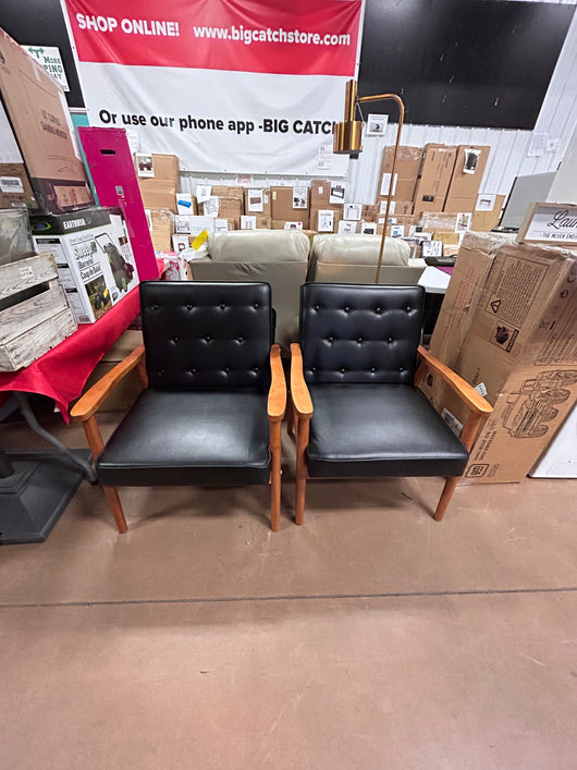 Baxton Studio Sorrento Lounge Chair, Set of 2!  -Brand new & Assembled