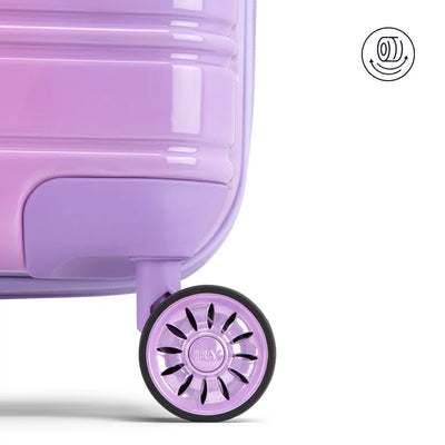 iFLY Fibertech Hardside Checked Luggage 24", Pastel Sky**New**