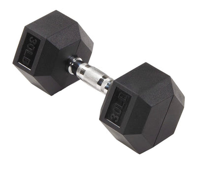 BalanceFrom Rubber Hex Dumbbells, 30 lbs Pair, Black- NEW IN BOX!!!!
