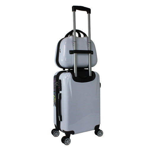 World Traveler Butterfly 2pc Luggage Set (new)