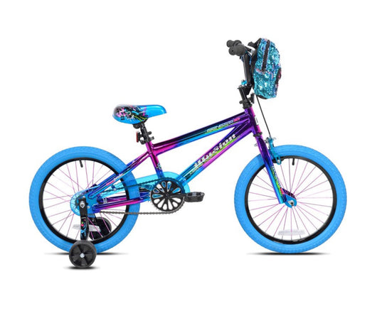 Genesis 18 In. Illusion Girl's Bike, Blue/Purple- NEW AND ASSEMBLED!!!!