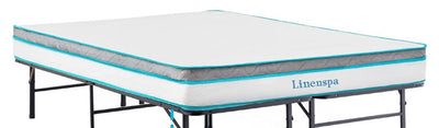 LINENSPA 8 Inch Memory Foam and Innerspring Hybrid Mattress, Full, Medium Firm!! BRAND NEW IN BOX!!