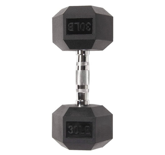 BalanceFrom Rubber Hex Dumbbells, 30 lbs Pair, Black- NEW IN BOX!!!!