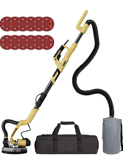 YATTICH Drywall Sander, Electric Motor Sander, 7 Variable Speed, 1000-1850RPM With LED Light, Extendable Handle, 12 Sanding Discs, with Automatic Dust Removal System and Carrying Bag, YT-917!  -Brand new in the box