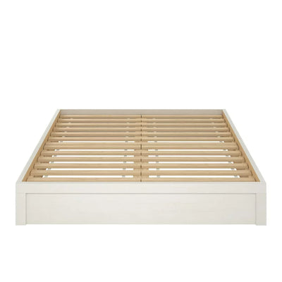 Ameriwood Home Platform Queen Bed Frame in Vintage White**New in box**