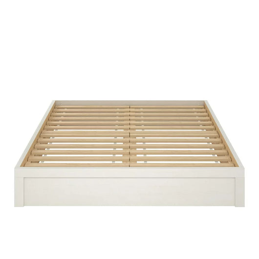 Ameriwood Home Platform Queen Bed Frame in Vintage White**New in box**