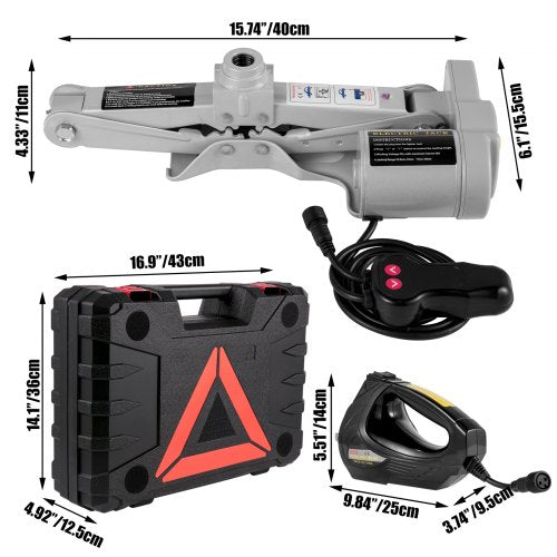 VEVOR Electric Car Jack 3 Ton 12V Floor Jack, All-in-One Electric Scissor Jack!

-Brand new in the carry case